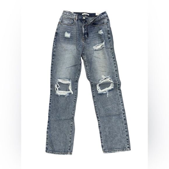 PACSUN JEANS FOR WOMEN THE “DAD JEAN” ARE EDGY & COOL IN MEDIUM BLUE SIZE 26 NWT - Picture 8 of 11
